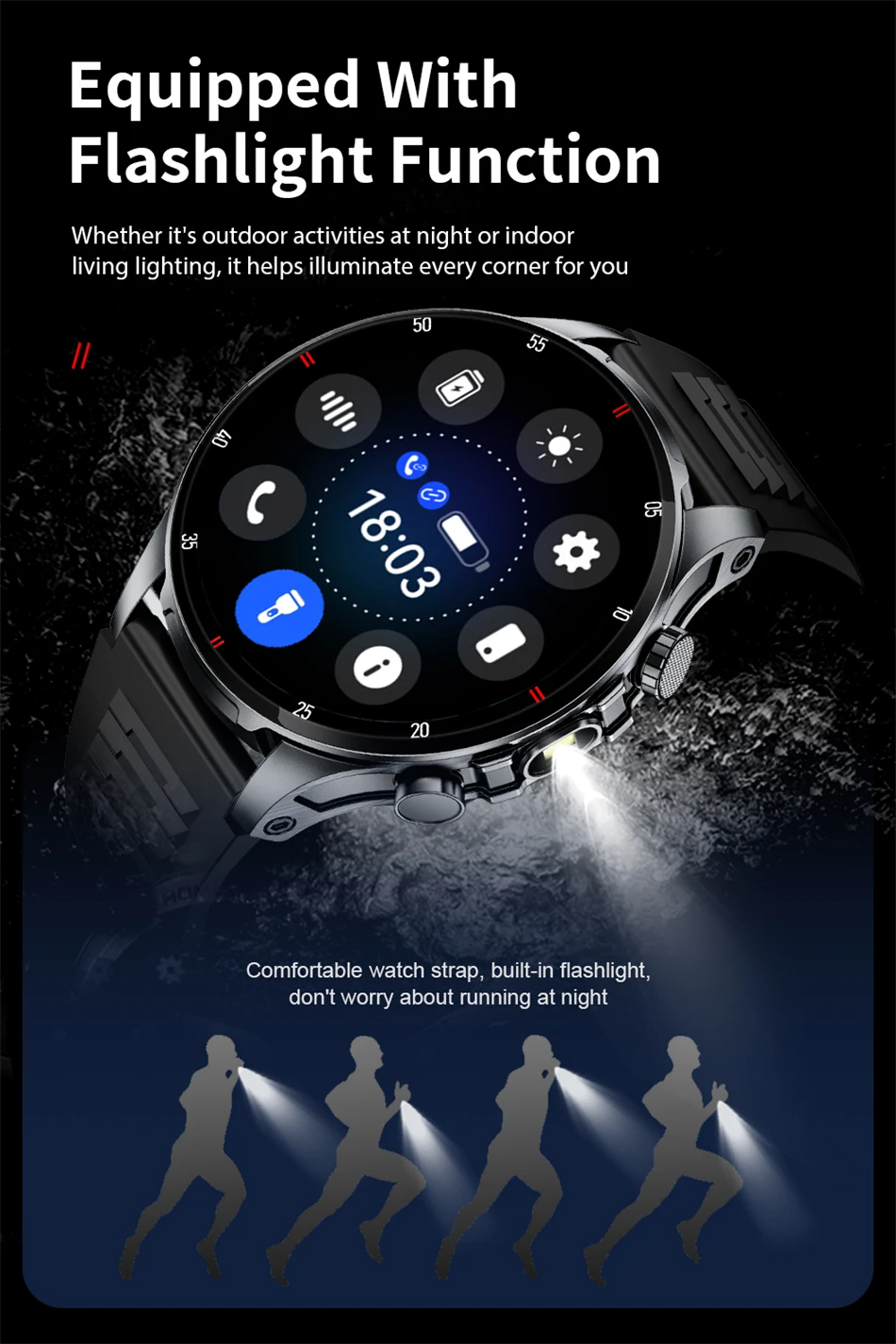 Männer Smartwatch mit Bluetooth