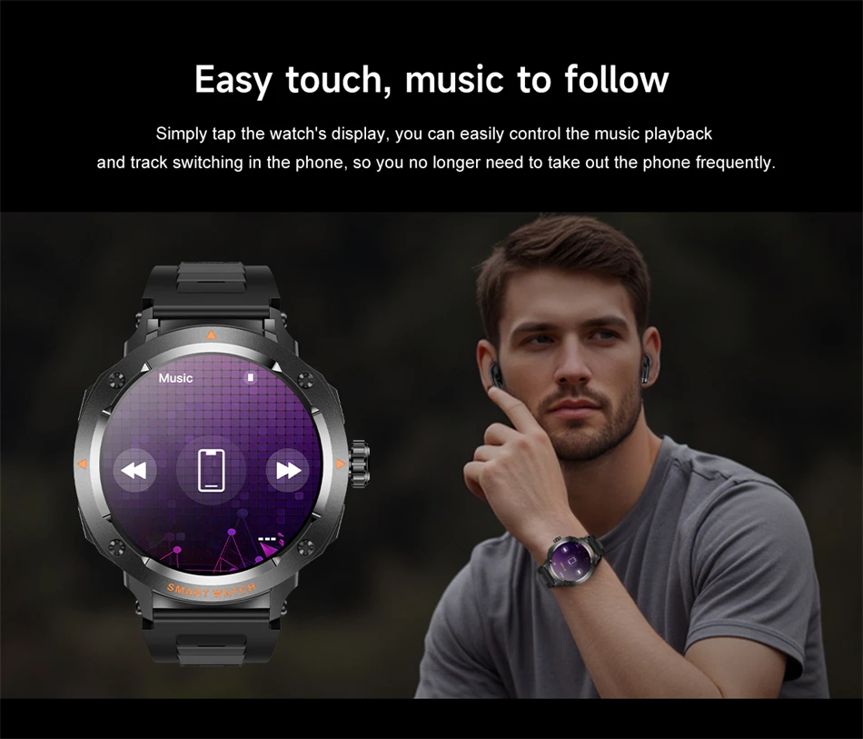 Smart Watch with Wireless Earbuds