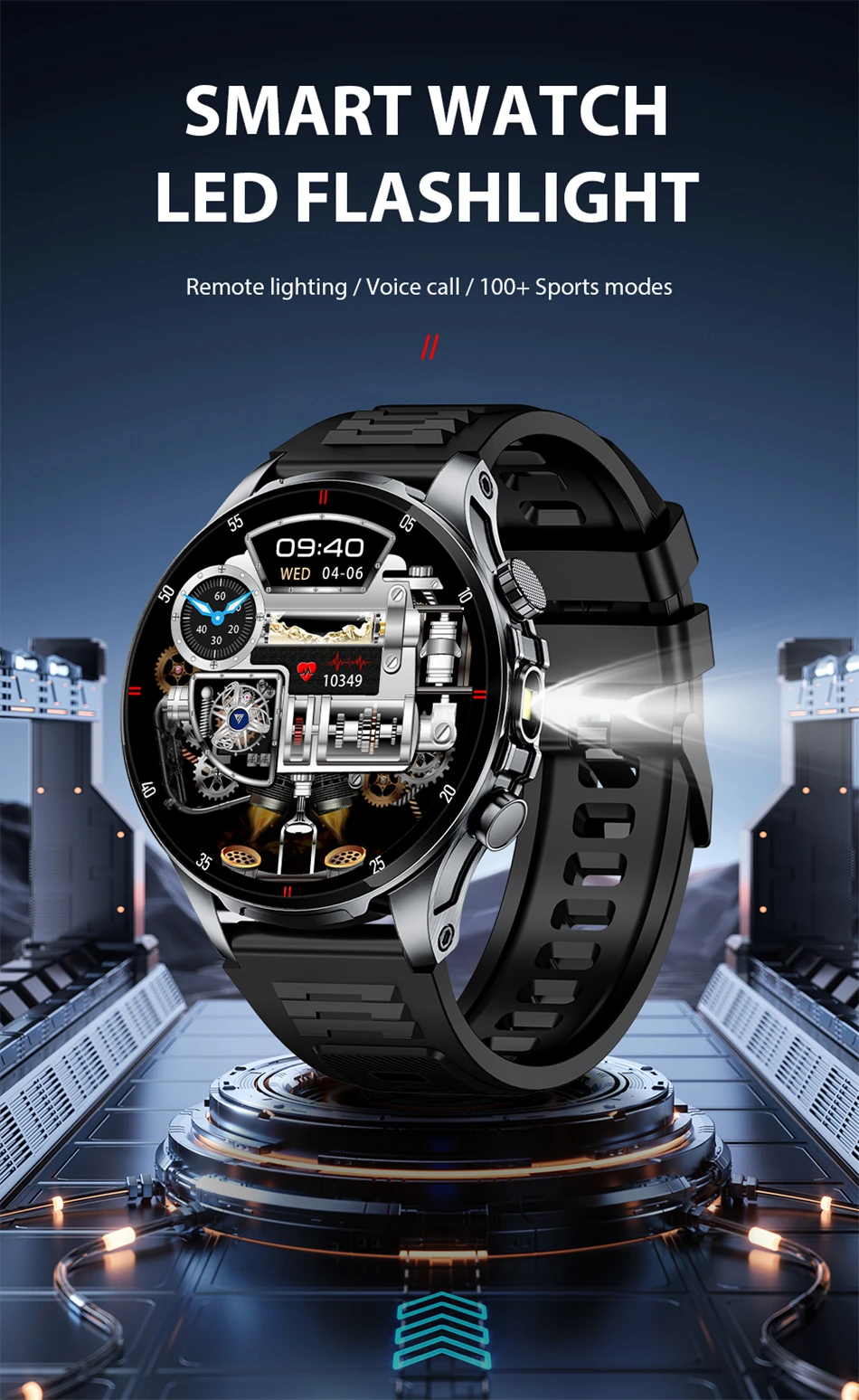 Männer Smartwatch mit Bluetooth