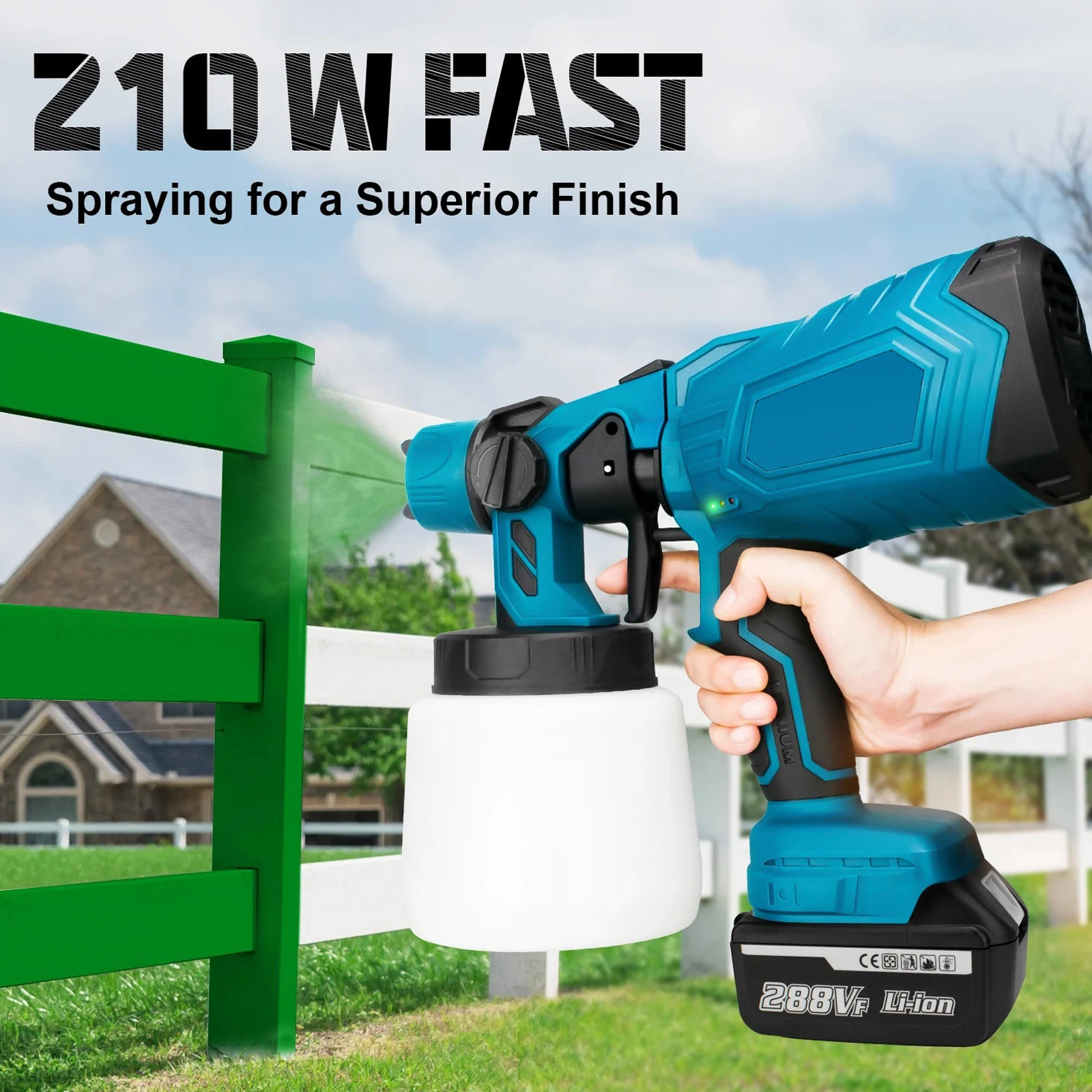 1000W Css Electric Paint Spray Gun Powered 