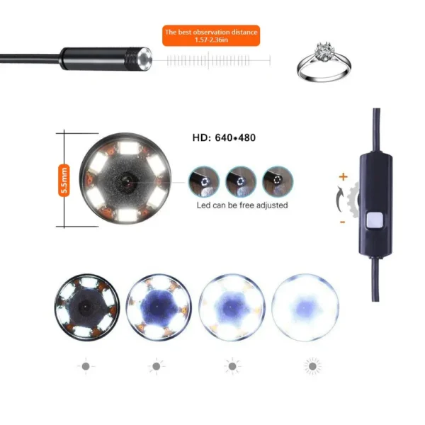 Mini-Kamera für Rohre & PCB