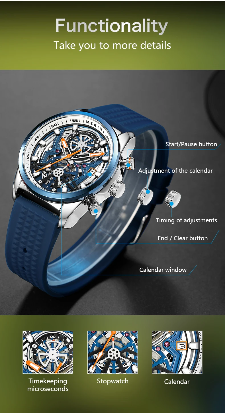 Herren Chronograph Quarzuhr