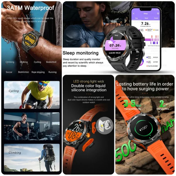 Smartwatch mit Da Fit App Kompatibilität