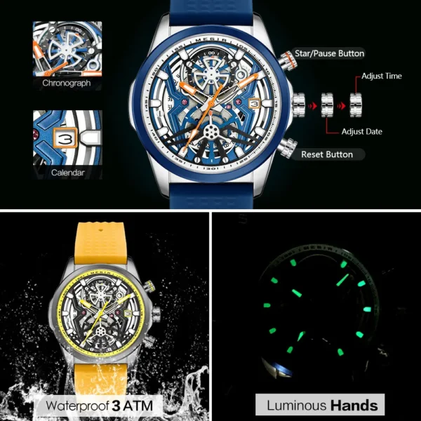 Men's Waterproof Chronograph Watch