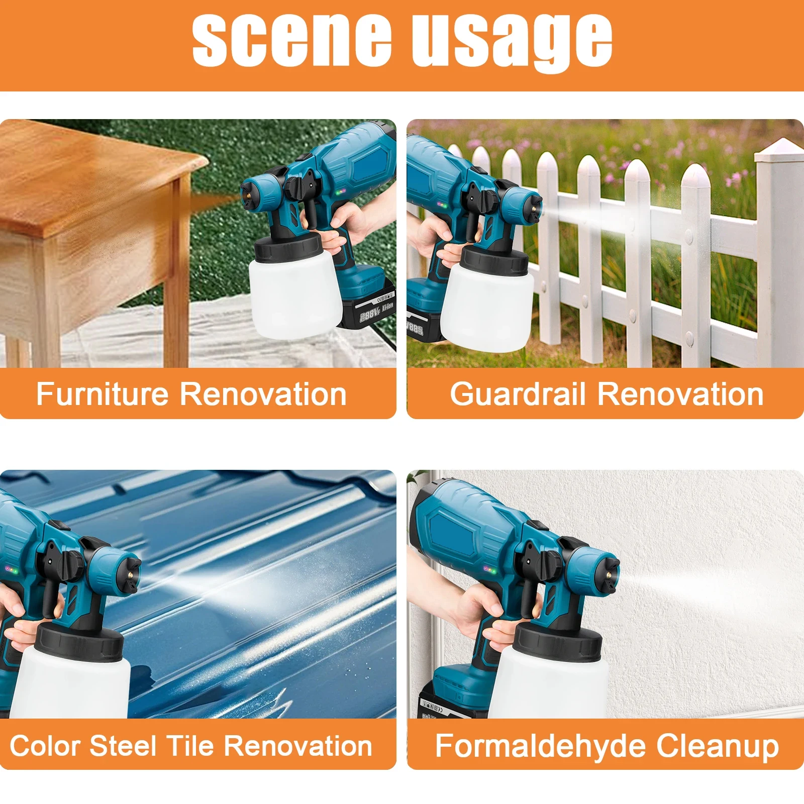 1000W Css Electric Paint Spray Gun Powered 