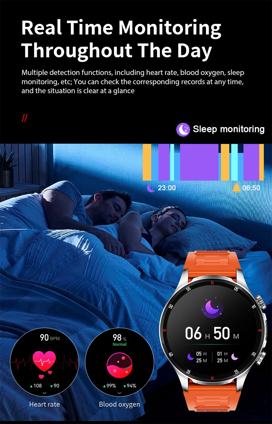 Männer Smartwatch mit Bluetooth