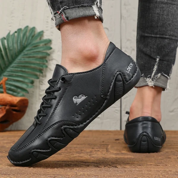 Modische Herren-Loafer in schwarz mit weicher Sohle
