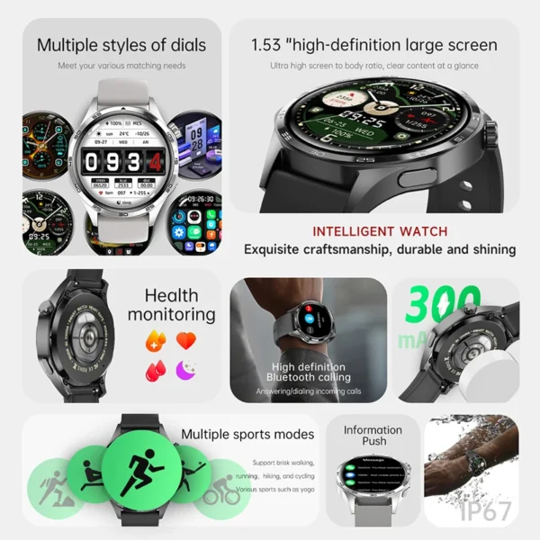 AMOLED smartwatch for men