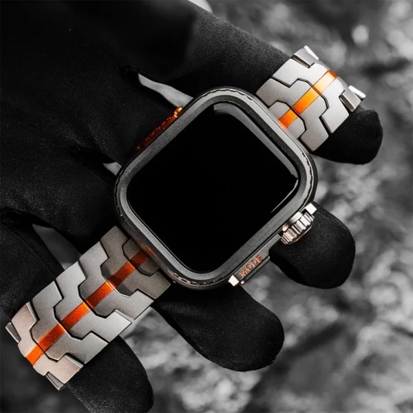 Titanarmband mit Metallgehäuse für Apple Watch Ultra