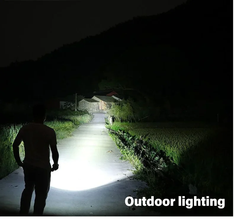 Wiederaufladbare LED-Taschenlampe mit Zoomfunktion 