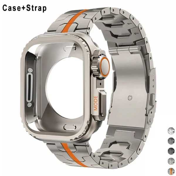 Titanarmband mit Metallgehäuse für Apple Watch Ultra