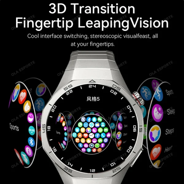 GT5 Pro Smartwatch mit AMOLED und GPS,