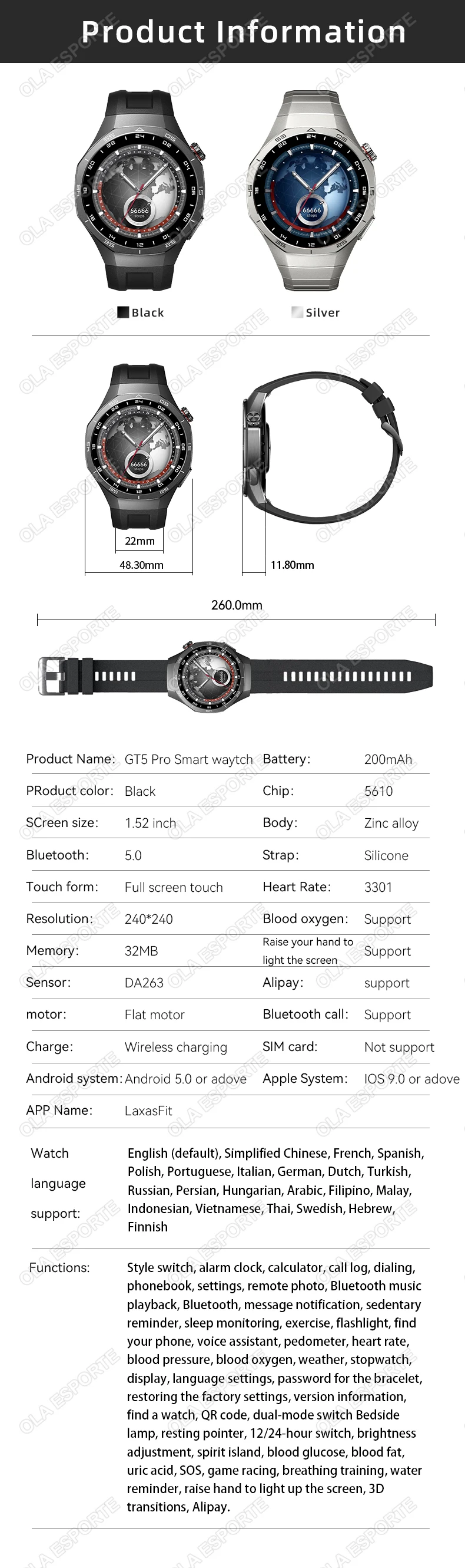 GT5 Pro Smartwatch