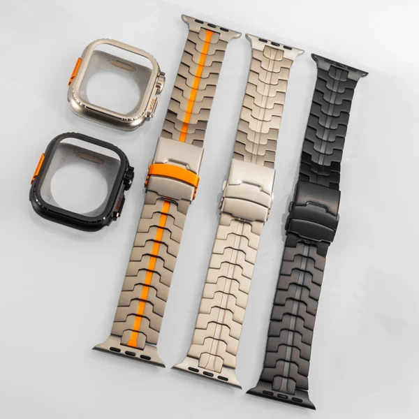 Titanarmband mit Metallgehäuse für Apple Watch Ultra