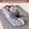 Pregnancy Pillow for Sleeping – Shaped Full Body Maternity Pillow